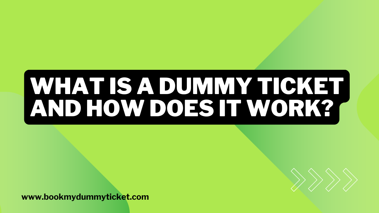 What is a Dummy Ticket and How Does It Work?
